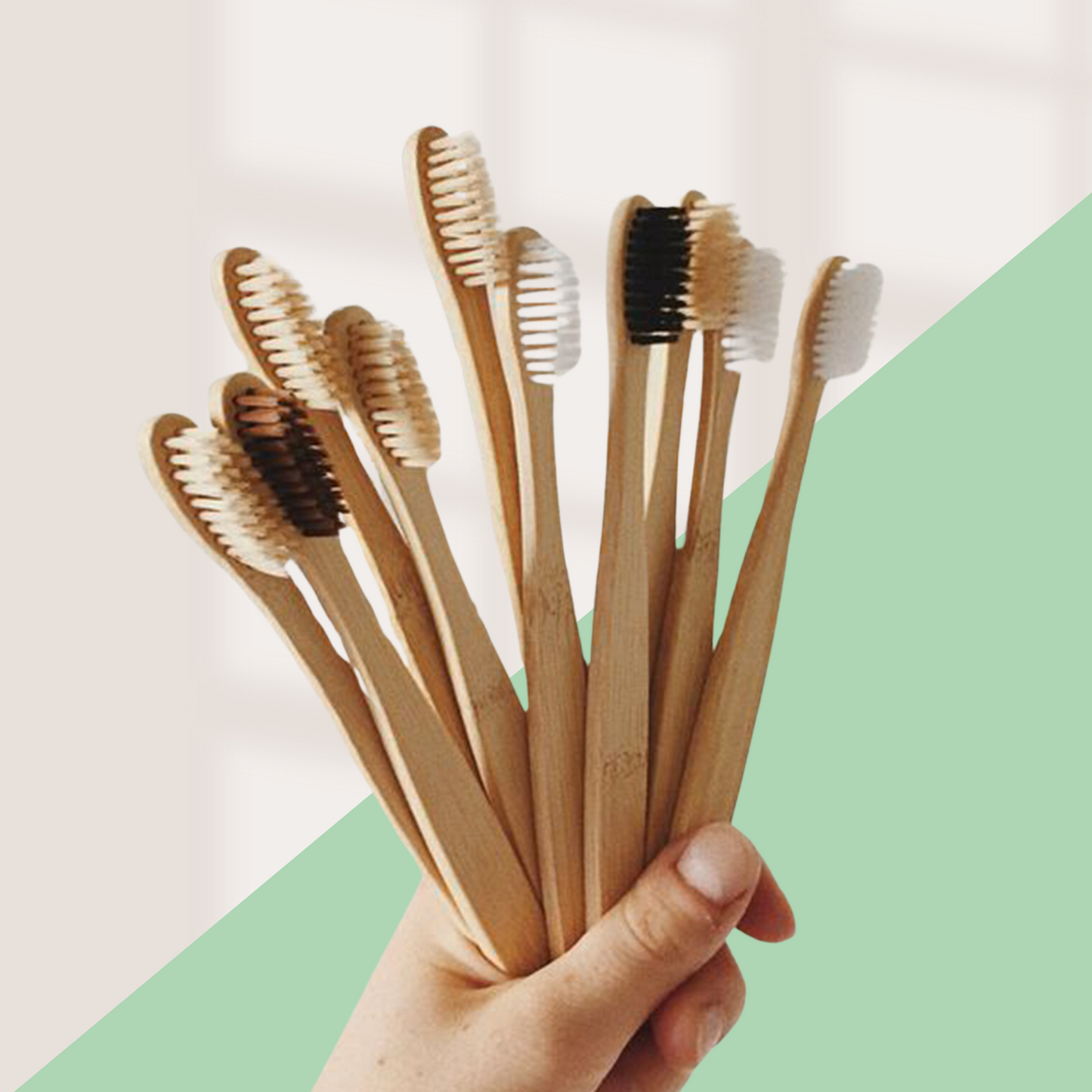 10-Pack Bamboe Tandenborstels